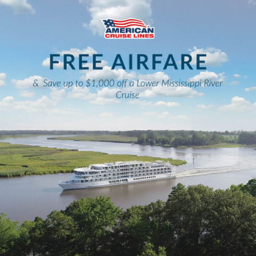 Discover the legendary Mississippi River.